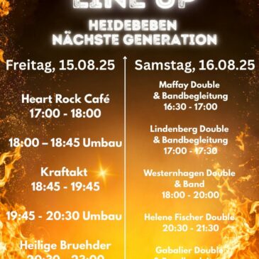 HEIDEBEBEN 2025 Line UP